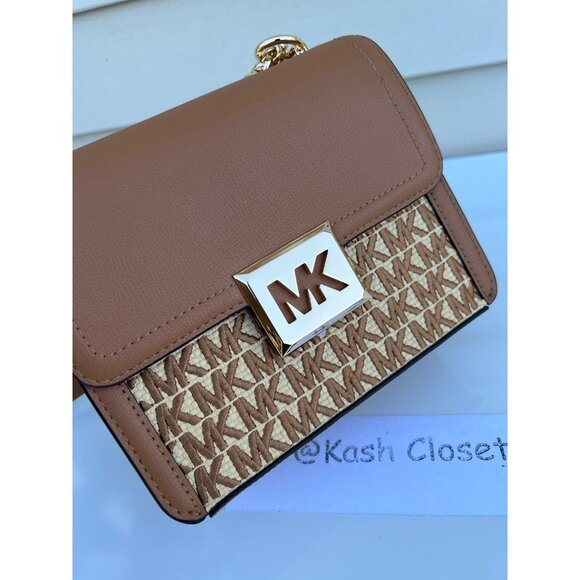 Michael Kors shoulder crossbody bag sonia small square purse MK signature - Picture 4 of 10